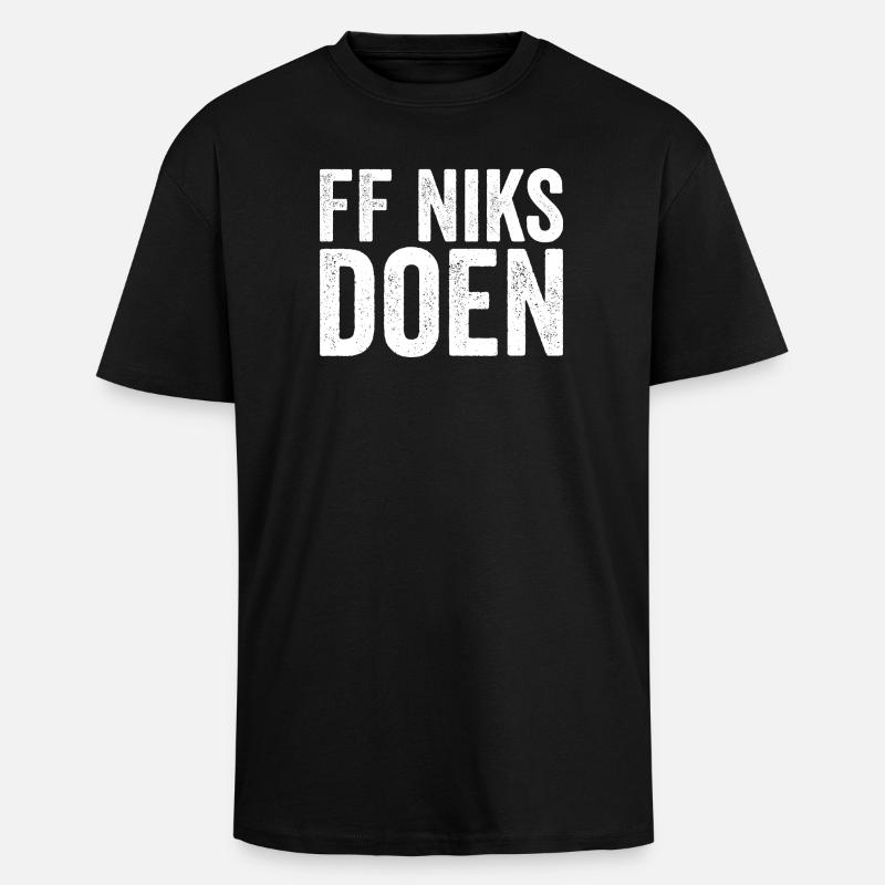 FF macht nichts – eine wunderbare Ruhe - Oversized Heavyweight Unisex T-Shirt - Schwarz