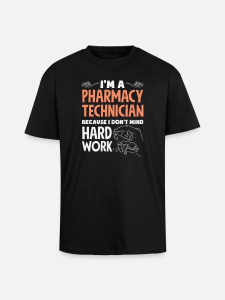 Pharmacist Pharmaceutical Technical - Unisex Oversized Heavyweight T-shirt - black