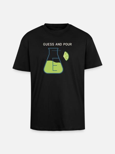 Shaker Stuck Mixologue débutant - T-shirt unisexe oversize épais - noir