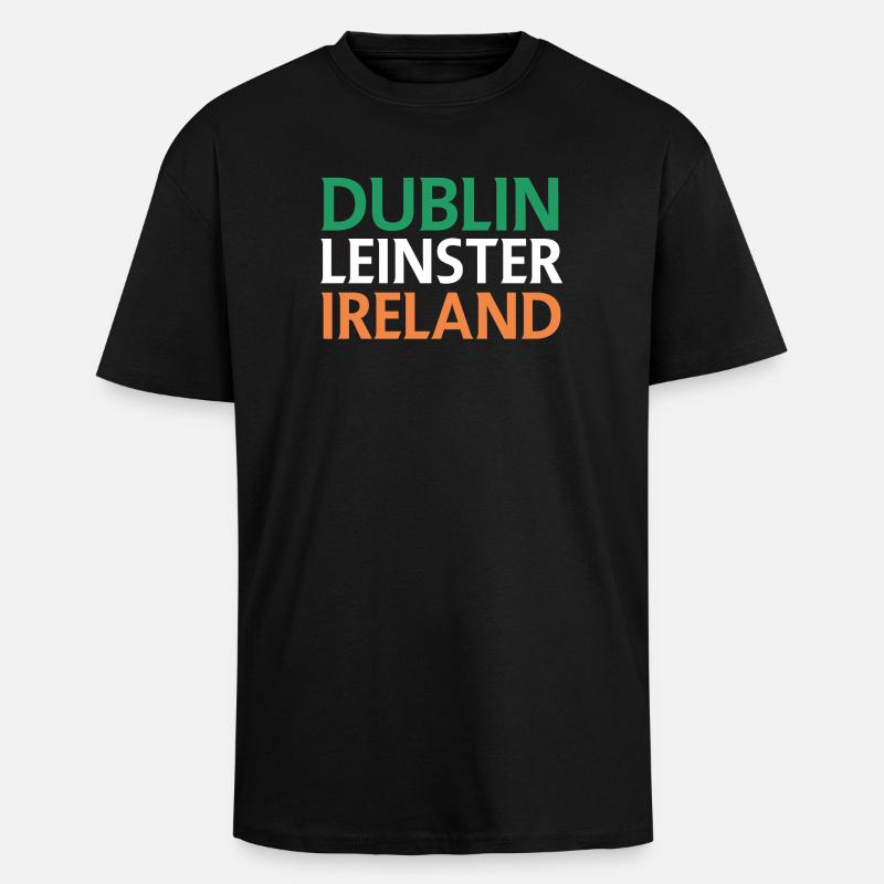 Dublin – Irland Textdesign - Oversized Heavyweight Unisex T-Shirt - Schwarz