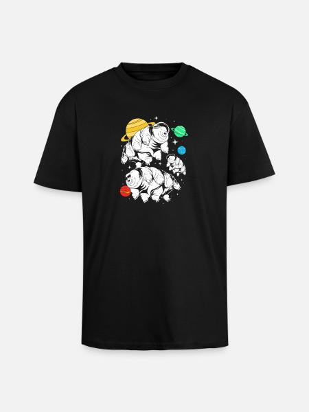 Tardigrade Tardigrade Tardigrade Water Bear - Unisex Oversized Heavyweight T-shirt - black