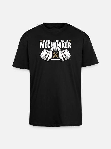mechanic - Unisex Oversized Heavyweight T-shirt - black