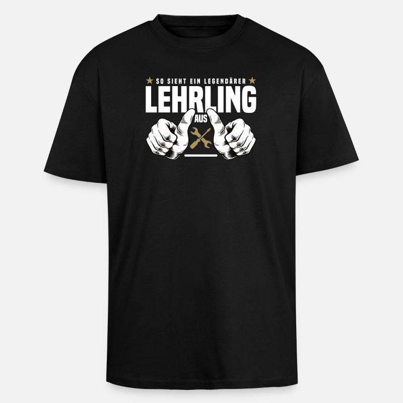 Lehrling - Oversized Heavyweight Unisex T-Shirt - Schwarz