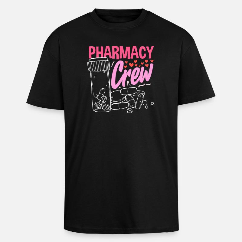 Pharmacist Pharmaceutical Technical - Unisex Oversized Heavyweight T-shirt - black