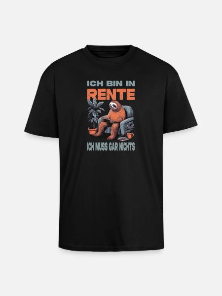 Retired Retirement Gift Idea - Unisex Oversized Heavyweight T-shirt - black