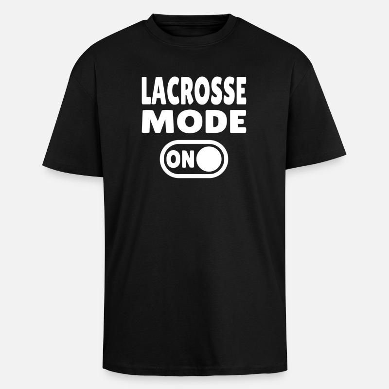 Mode crosse activé - T-shirt unisexe oversize épais - noir