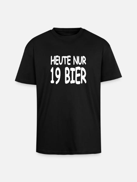 Bière - T-shirt unisexe oversize épais - noir