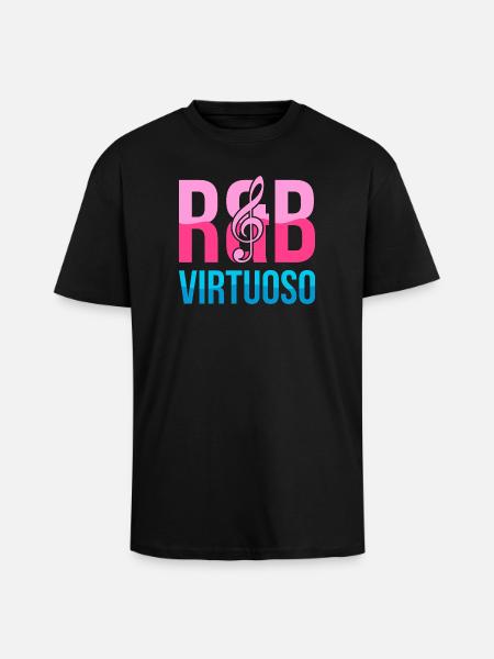 RnB Musikvirtuose E2 Pink Candy - Oversized Heavyweight Unisex T-Shirt - Schwarz