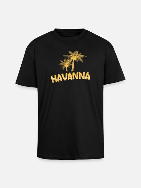 Havanna Havanna - Oversized Heavyweight Unisex T-Shirt - Schwarz