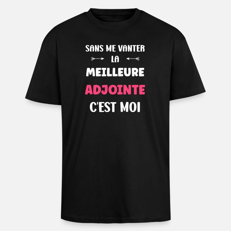 Assistent - Oversized Heavyweight Unisex T-Shirt - Schwarz