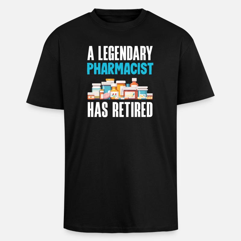 Pharmacist Pharmaceutical Technical - Unisex Oversized Heavyweight T-shirt - black