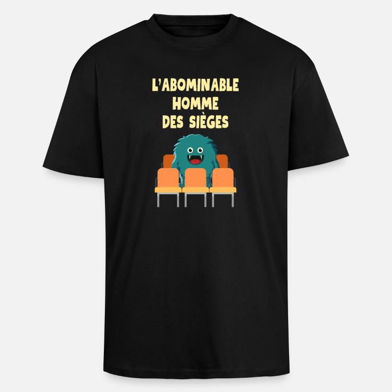 Der abscheuliche Mann der Belagerungen - Oversized Heavyweight Unisex T-Shirt - Schwarz