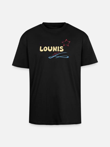 Lounis - Unisex Oversized Heavyweight T-shirt - black
