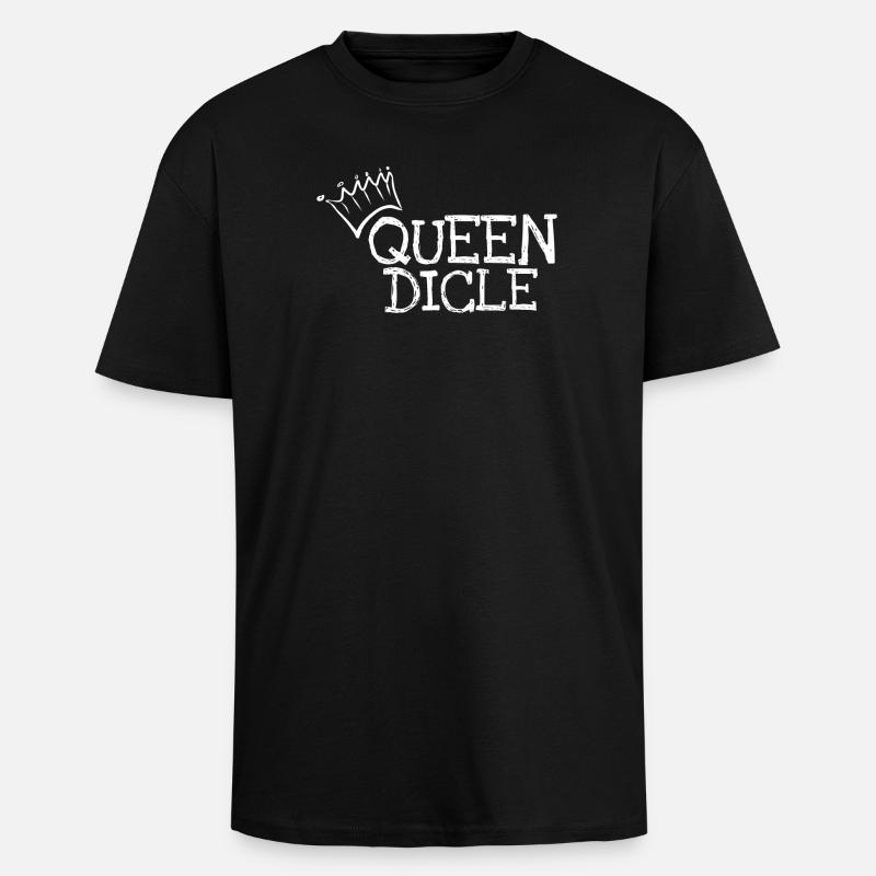 First name Dicle - Unisex Oversized Heavyweight T-shirt - black