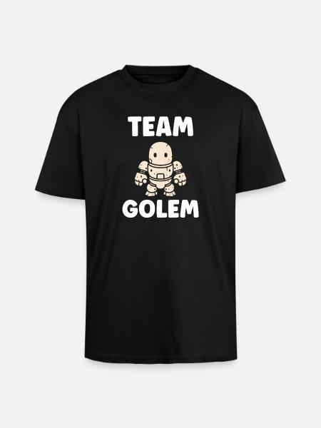 Team golem - Unisex Oversized Heavyweight T-shirt - black