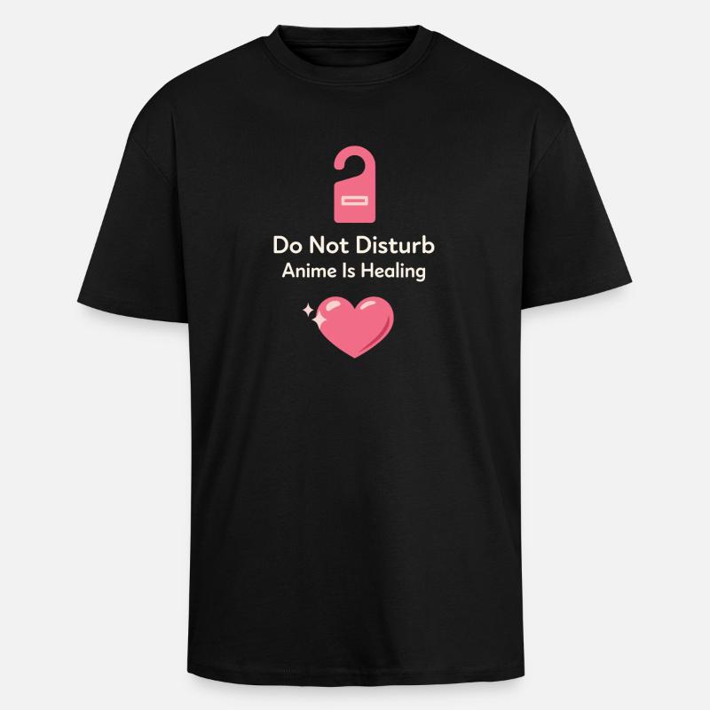 Anime-introvert Weeb Stubenhocker - Oversized Heavyweight Unisex T-Shirt - Schwarz