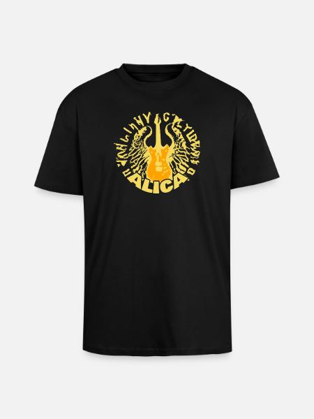 Guitar Alica - T-shirt unisexe oversize épais - noir