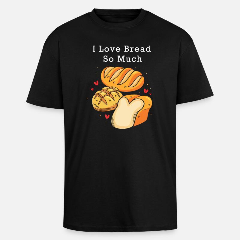 Baker Baker Baking - T-shirt unisexe oversize épais - noir