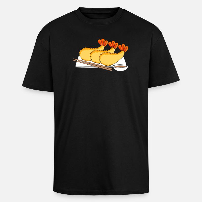 Krabbe Languste Meeresfrüchte Shrimp - Oversized Heavyweight Unisex T-Shirt - Schwarz