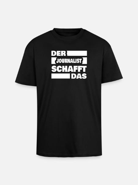 journalist - Unisex Oversized Heavyweight T-shirt - black