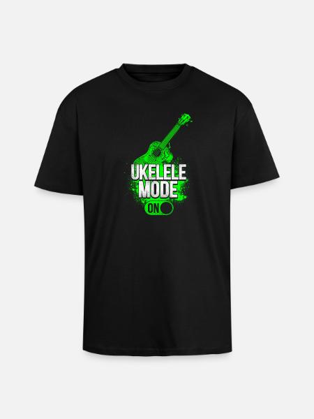 Hawaiian Ukulele Uke Ukulele Mode - Oversized Heavyweight Unisex T-Shirt - Schwarz