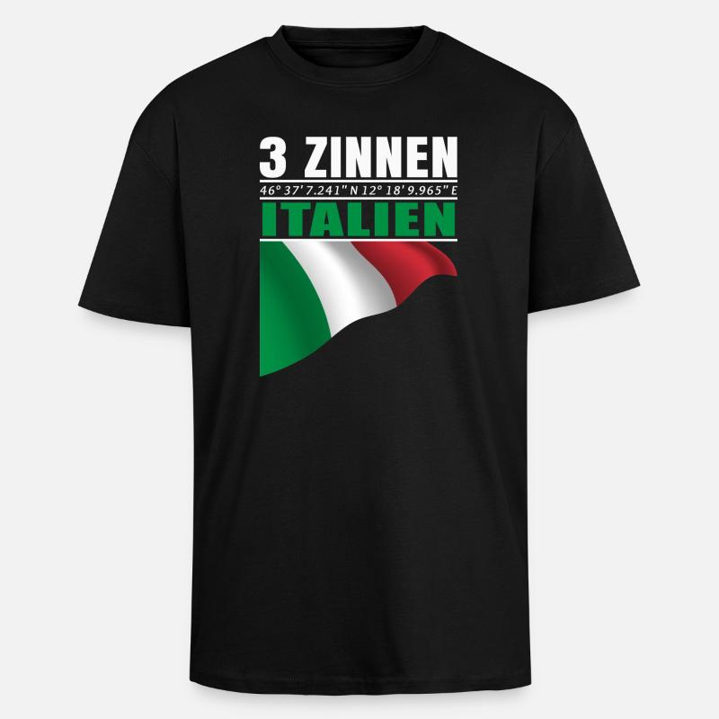 3 Zinnen - Oversized Heavyweight Unisex T-Shirt - Schwarz