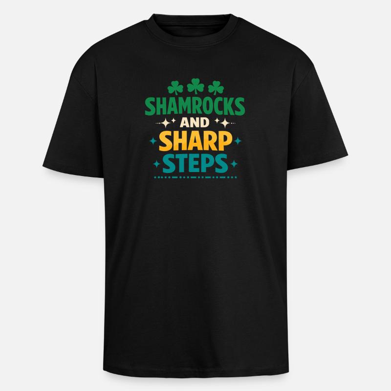 Irischer Tanz Step-dancing Celtic Fan - Oversized Heavyweight Unisex T-Shirt - Schwarz
