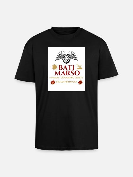 Bati Marso – Silvester-Veneto - Oversized Heavyweight Unisex T-Shirt - Schwarz
