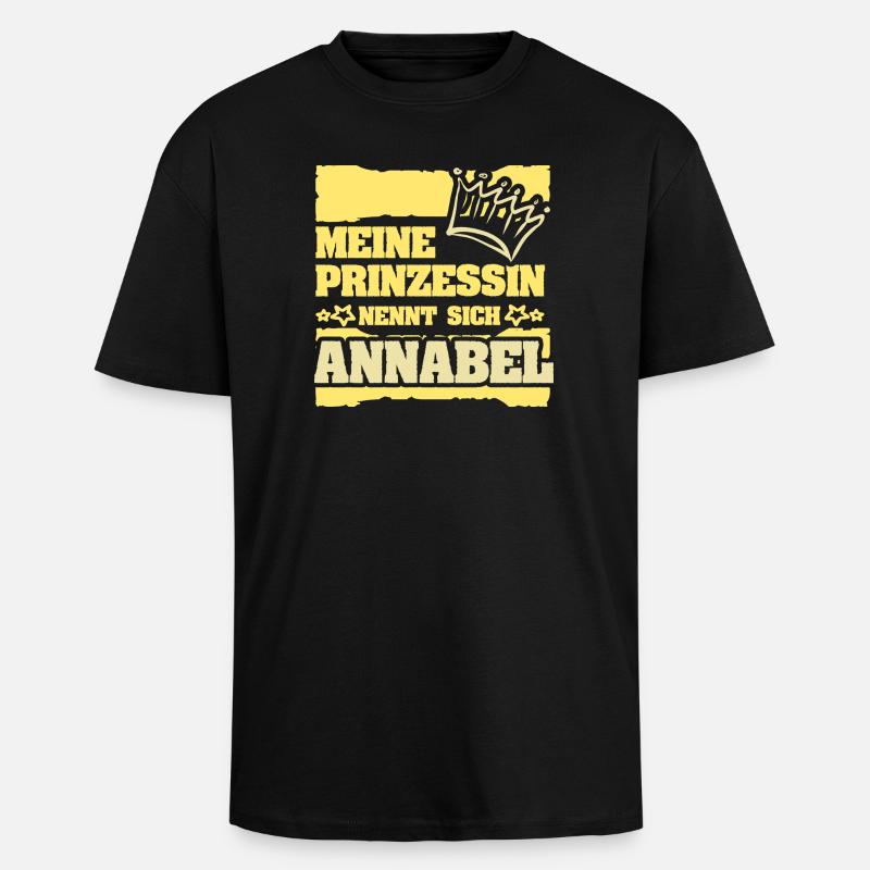 Gift for Annabel - Unisex Oversized Heavyweight T-shirt - black