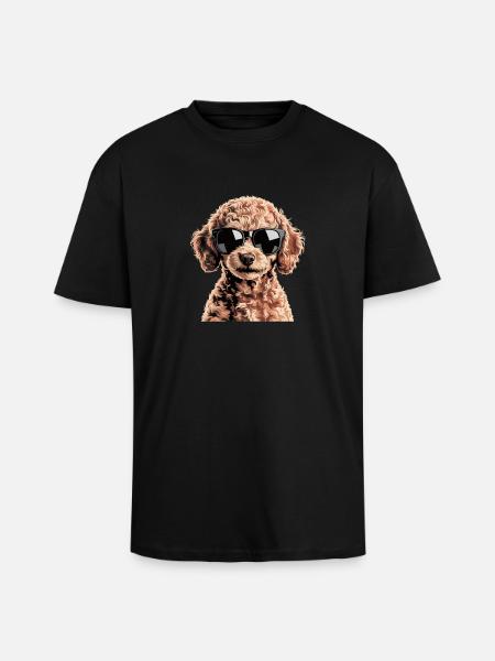 Brauner Toypudel - Oversized Heavyweight Unisex T-Shirt - Schwarz