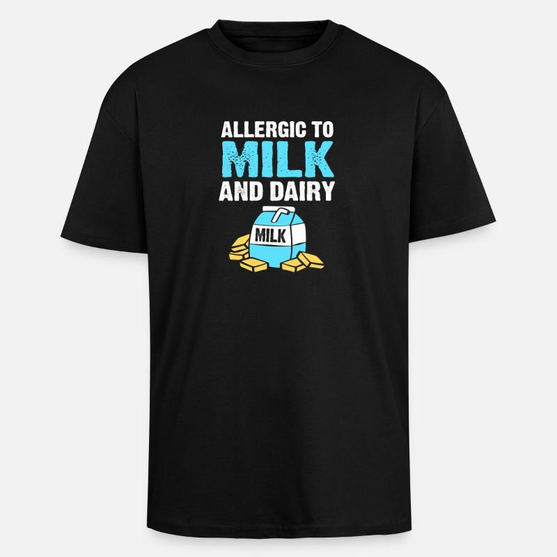 Lebensmittel Allergie - Oversized Heavyweight Unisex T-Shirt - Schwarz