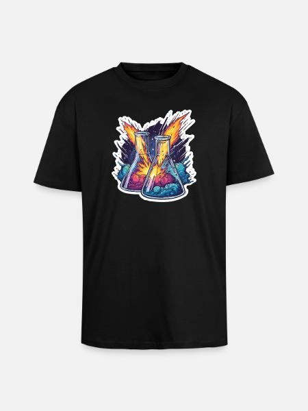 Lab Geek Bildungsquadrantid Meteorstrom-Erlebnis - Oversized Heavyweight Unisex T-Shirt - Schwarz