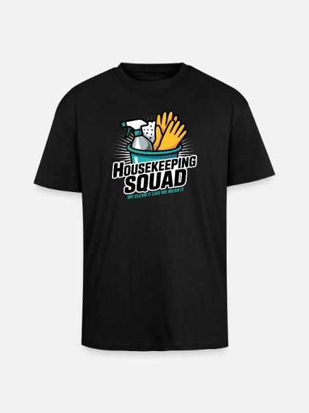 Funny Cleaning Design - Unisex Oversized Heavyweight T-shirt - black