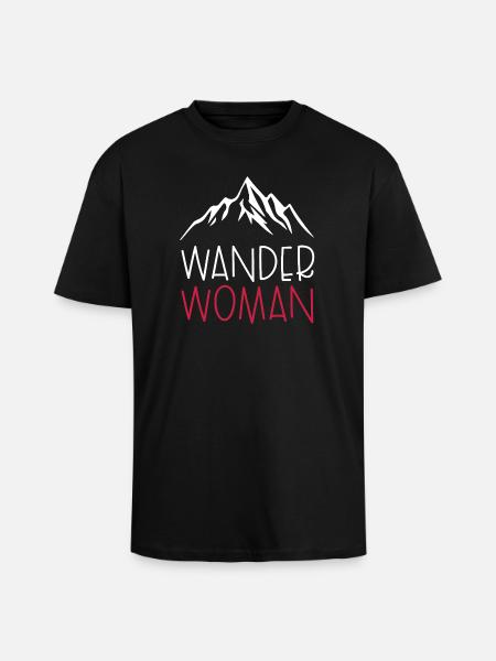 Wander Woman - Unisex Oversized Heavyweight T-shirt - black