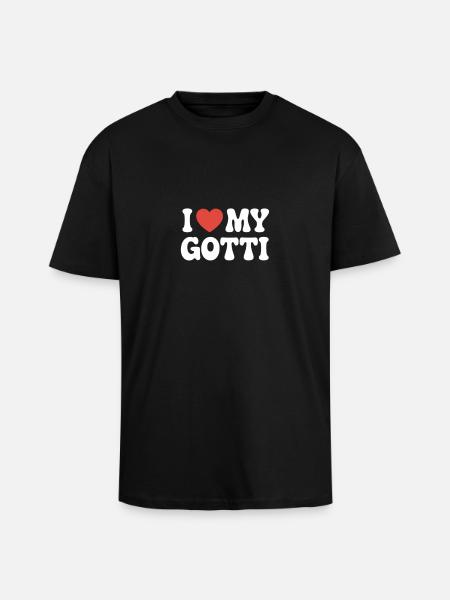 J’aime mon parrain - T-shirt unisexe oversize épais - noir