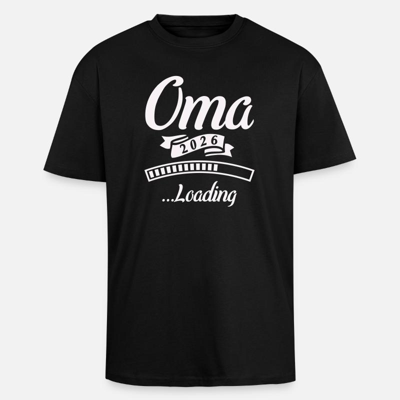 Oma 2026 Loading  - Oversized Heavyweight Unisex T-Shirt - Schwarz