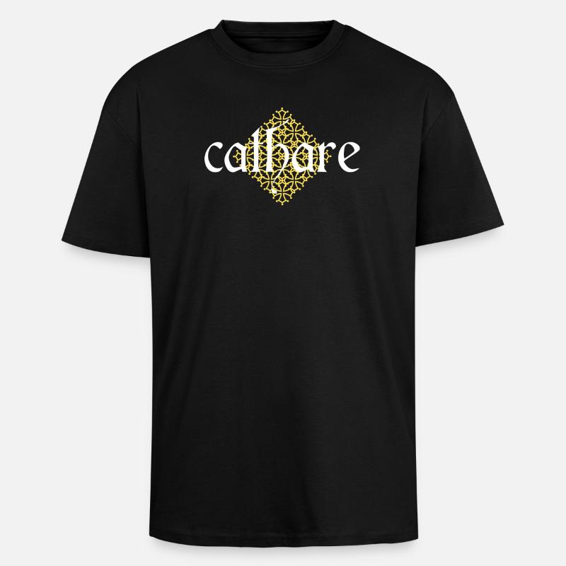 Cathar - Unisex Oversized Heavyweight T-shirt - black