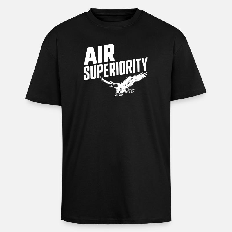 Lufthoheit - Oversized Heavyweight Unisex T-Shirt - Schwarz