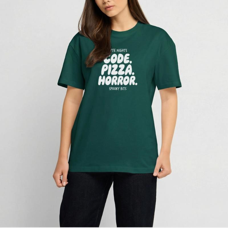 Byte Nächte: Code Pizza Horror Oversized Heavyweight Unisex T-Shirt