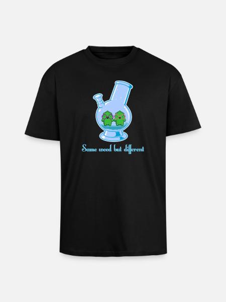 Same weed but different - Oversized Heavyweight Unisex T-Shirt - Schwarz