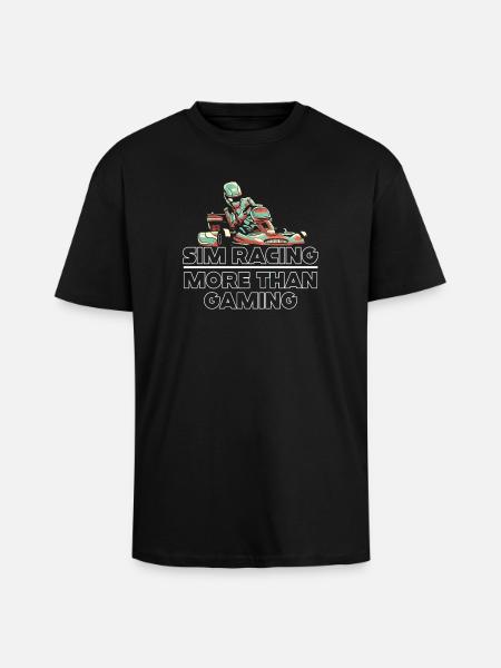 Sim-Racing mehr als Gaming - Oversized Heavyweight Unisex T-Shirt - Schwarz