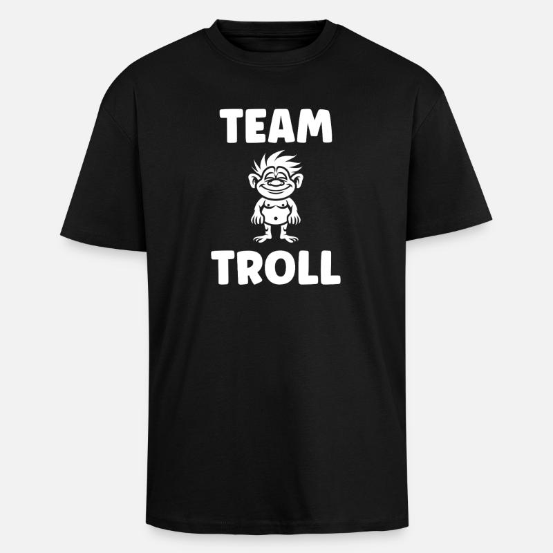 Troll - Oversized Heavyweight Unisex T-Shirt - Schwarz