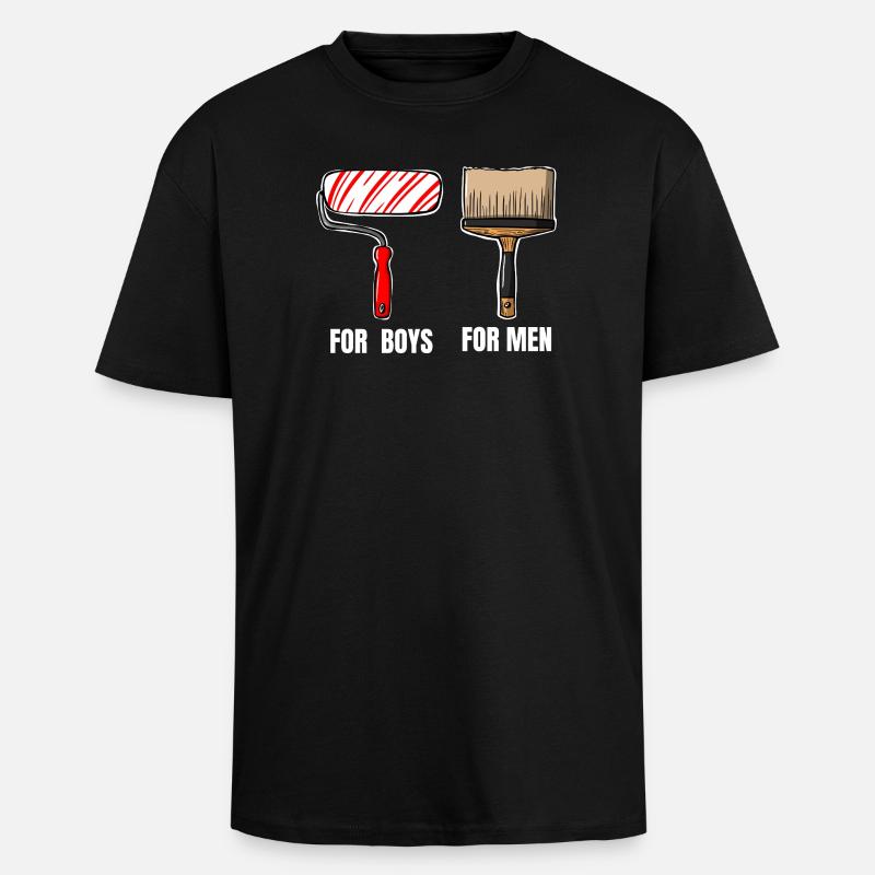 Peindre, c’est une affaire sérieuse - T-shirt unisexe oversize épais - noir