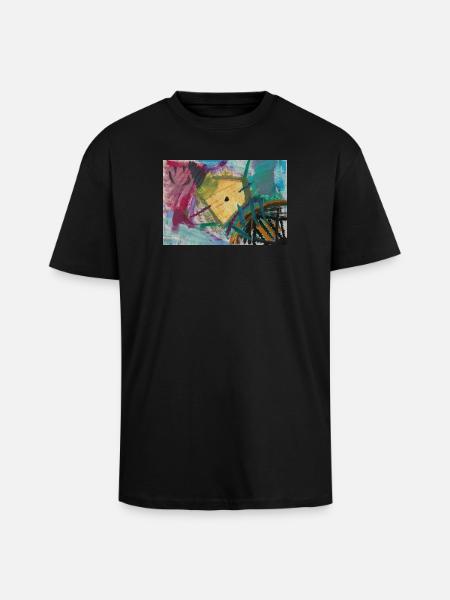 Fontana d'Oro - T-shirt unisex oversize pesante - nero
