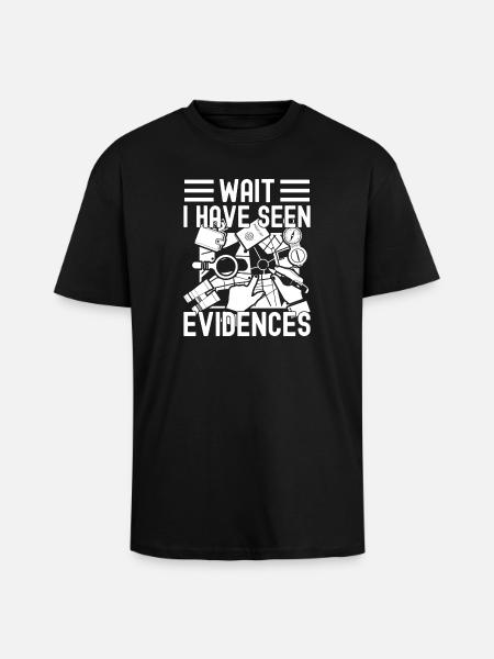 Forensisch analist heeft bewijs gezien misdaad - Unisex oversized T-shirt van zware kwaliteit - zwart