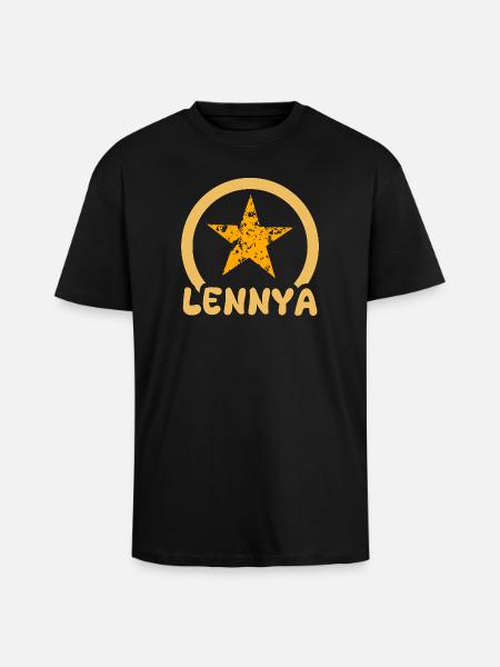 Lennya comme prénom - T-shirt unisexe oversize épais - noir