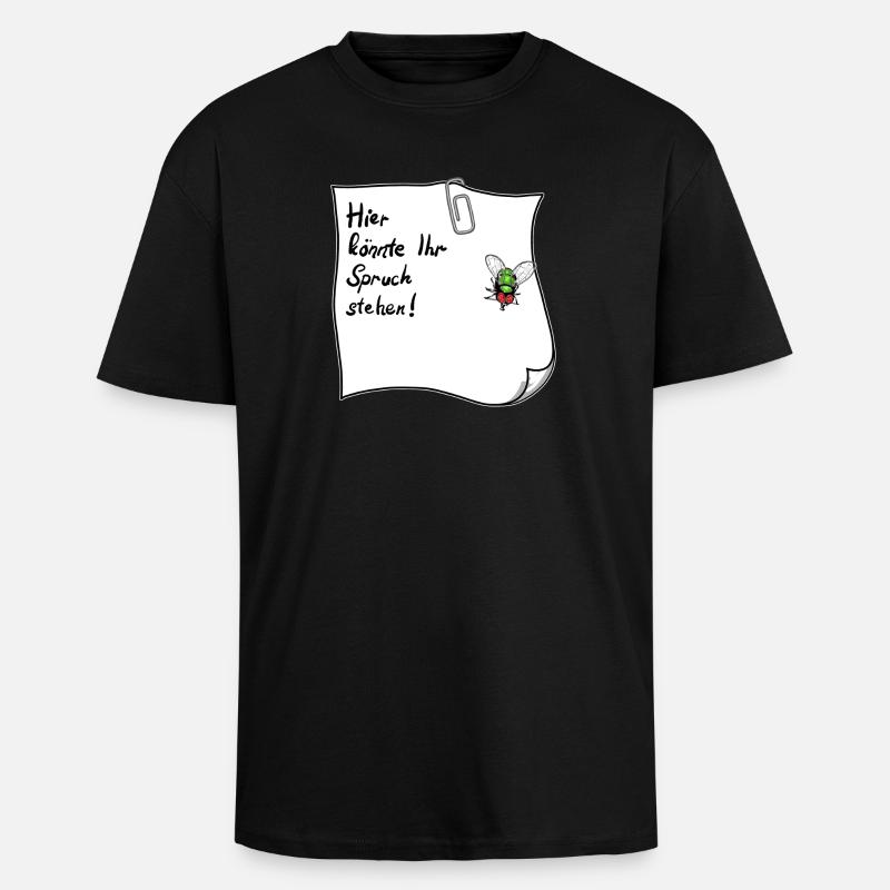 Notes – This could be your saying - Unisex Oversized Heavyweight T-shirt - black