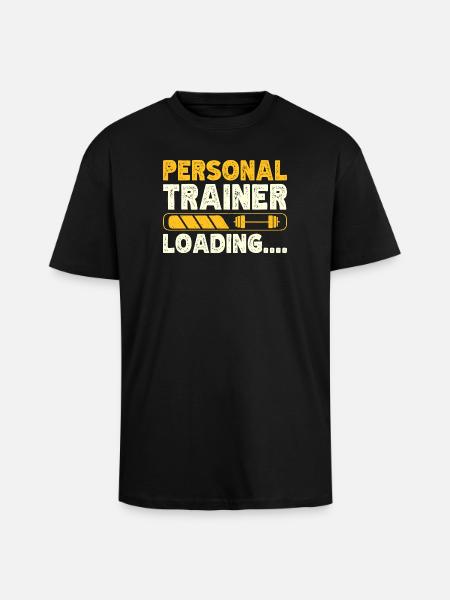 Fitness Motivation Bodybuilder Personal Trainer - Unisex Oversized Heavyweight T-shirt - black