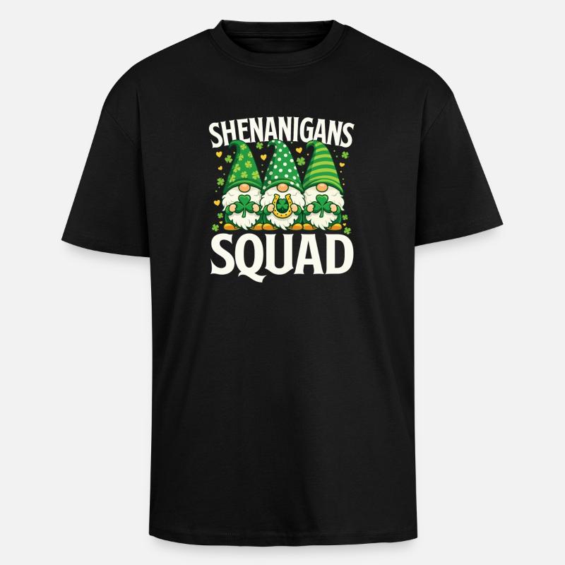 Shenanigans-Mannschaft St Patrick's Irish - Oversized Heavyweight Unisex T-Shirt - Schwarz