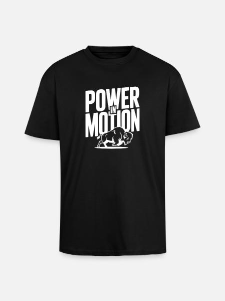 Power in Motion - Unisex Oversized Heavyweight T-shirt - black